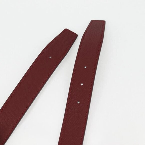HERMES Constance Belt Leather 48"" Wine Red Auth - Picture 7 of 11